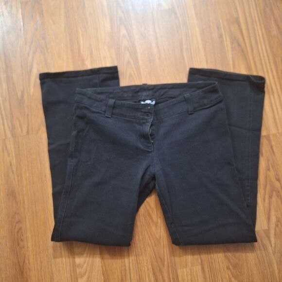 Vintage Lip Service Jeans Flared Low Rise Black Rock Metal Grunge Goth Y2K 9 - Picture 2 of 15